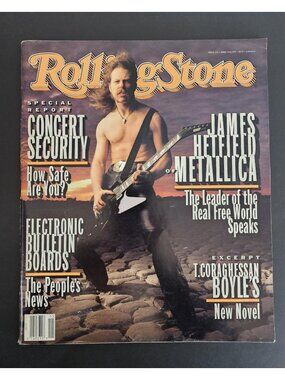 Rolling Stone Magazine James Hetfield Cover Issue 654 April 15 1993